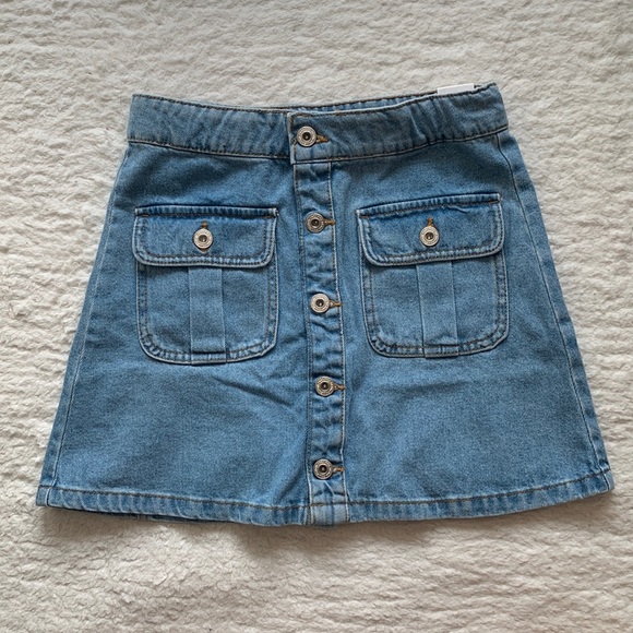ZARA KIDS high waisted denim skirt - Picture 3 of 5